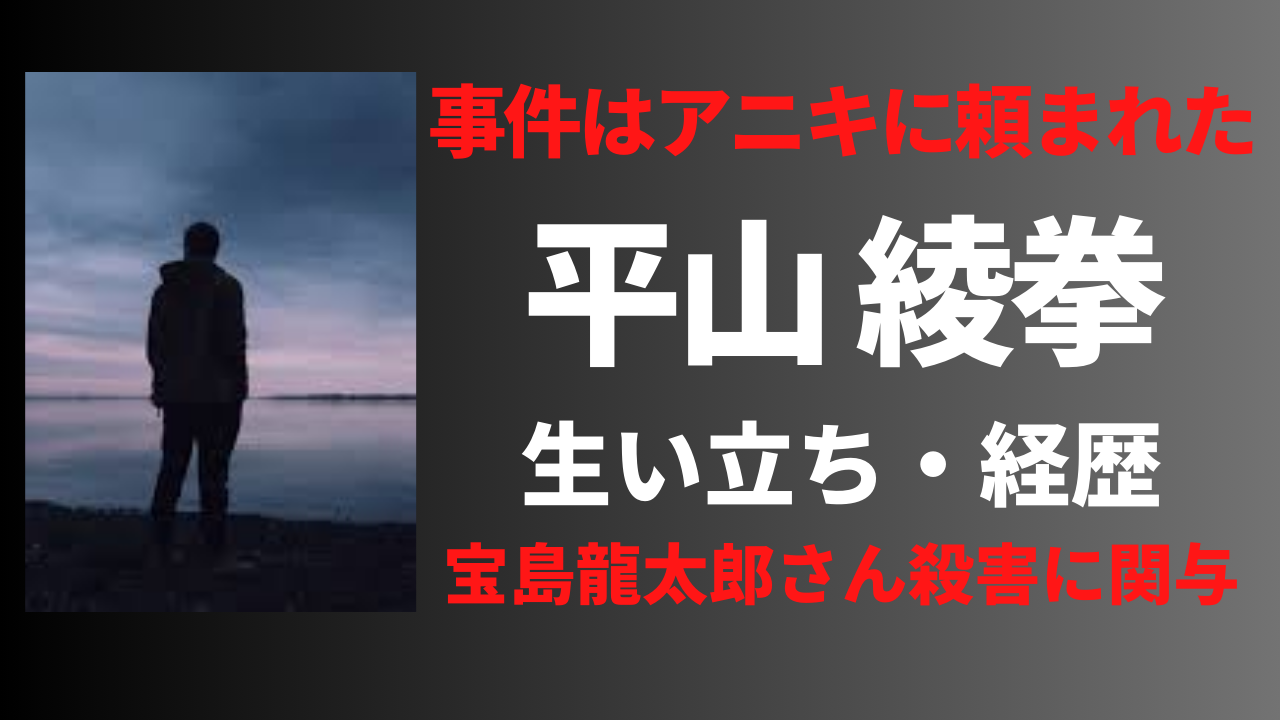 【顔画像】平山綾拳の経歴や生い立ち！事件の動機が驚愕だった⁉︎